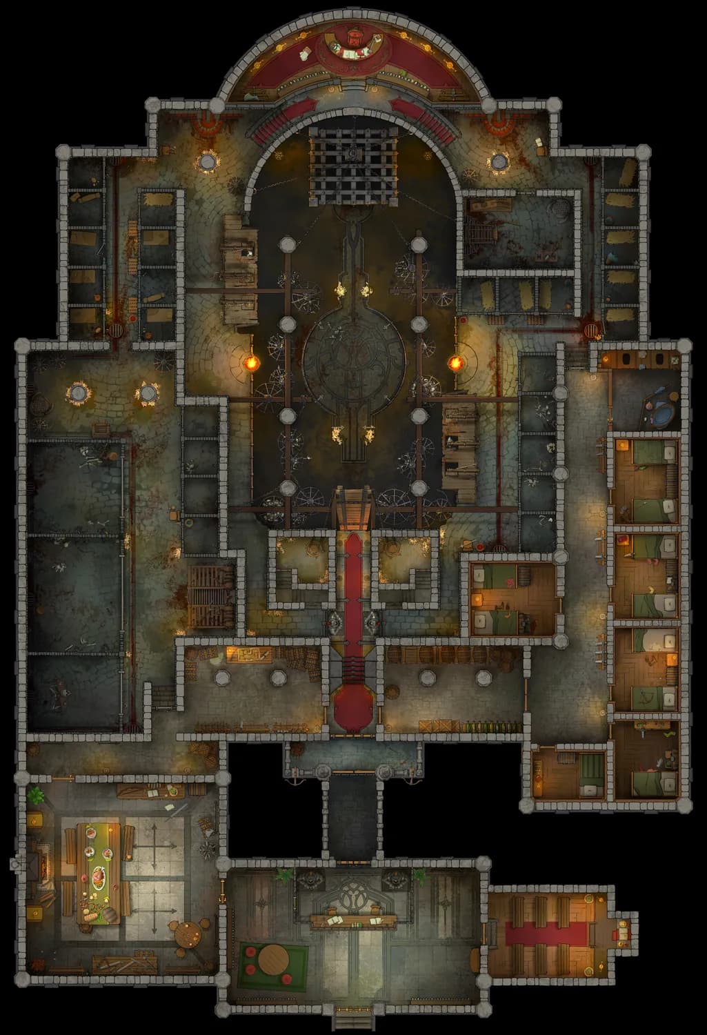 medieval prison layout